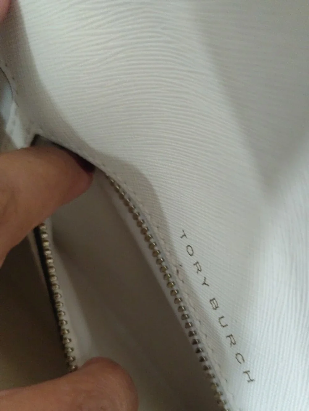 Tory Burch Cream Crossbody Bag with Gold Logo